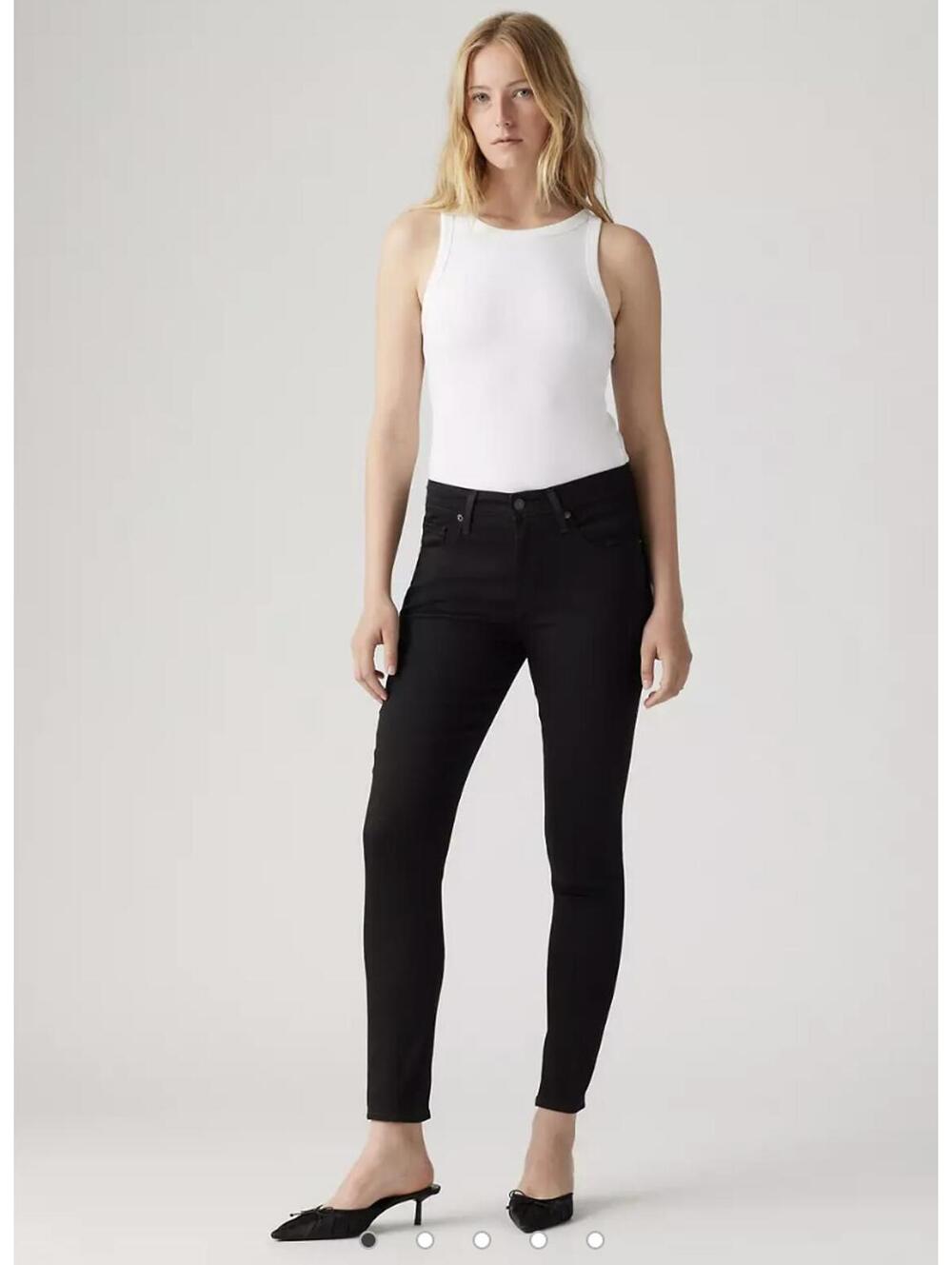 Levi's Premium 721 High Rise Skinny Black W24 L29.5